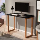 Ver imagem 1 de Escrivaninha Bahamas Mesa para Estudo Pés de Madeira Preto