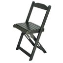 Ver imagem 2 de Cadeira Dobrável Retrátil de Madeira Preto
