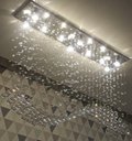 Ver imagem 2 de Lustre de Cristal Para Quarto, Sala de Jantar/Estar, com 50cm de Altura Base de Inox Espelhada 1MX20