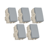 Kit 5 Módulos Interruptor Paralelo 10a Cinza Sleek Margirius Cor:cinza - 1
