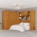 Ver imagem 1 de Guarda-Roupa Casal Modulado Positano 9 Portas 2 Gavetas com Pés Cinamomo - Pnr Móveis