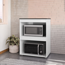 Ver imagem 6 de Balcão de Cozinha para Cooktop 4 e 5 Bocas com 2 Nicho para Forno e Microondas Adriana AJL - Branco