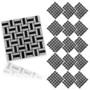 Ver imagem 1 de Pastilha de Vidro Kit 15 Uni Adesiva Parede Cozinha Lavabo Sala Decorativa Moderna Requintado Reform