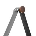Ver imagem 3 de Kit Espelho Decorativo Adnet Branco 20 E 30 cm Alça Caramelo Redondo Marrom/Preto