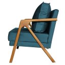 Ver imagem 4 de Kit 2 Poltronas Cadeira Marilia Recepção - Suede Azul Royal