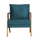 Ver imagem 2 de Kit 2 Poltronas Cadeira Marilia Recepção - Suede Azul Royal
