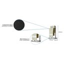 Ver imagem 6 de Kit Porta Toalha de Rosto e Lixeira de Banheiro 6l Eleganza Metal Preto - Pallazio