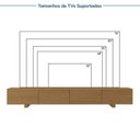 Ver mais imagens de Rack com Painel Liso TV até 86 Polegadas Planejado 280x230cm Aruá CabeCasa MadeiraOriginals Marrom Jatobá