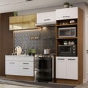Ver imagem 1 de Armário de Cozinha Completa 270cm Rustic/Branco Agata Madesa 05