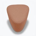 Ver imagem 5 de Kit 02 Puffs Triangulares Lucas Bouclê Terracota - Pallazio