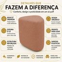 Ver imagem 7 de Kit 02 Puffs Triangulares Lucas Bouclê Terracota - Pallazio