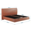 Ver imagem 5 de Cama Baú Casal Flutuante King Size Space Couro Ecológico Pu - Skybox