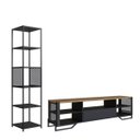 Ver imagem 4 de Conjunto Rack e Estante Industrial Sala Escritório Preto