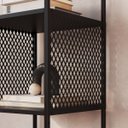 Ver imagem 3 de Conjunto Rack e Estante Industrial Sala Escritório Preto