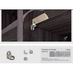 Kit de 100 Mini Cantoneira 13x13 Cadeirinha em Aço 2 Furos Móveis - 2