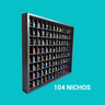Expositor 104 Nichos - Compatível com Lego Mini Figures Preto Cod 41099:preto - 8