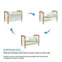Ver imagem 6 de Quarto de Bebê Completo Berço 3 em 1, Guarda-Roupa e Cômoda MDF Nina Espresso Móveis Branco/Amêndoa