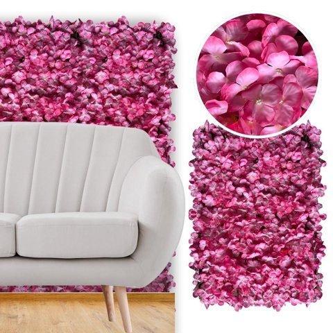 18 Painéis de Parede com Placa de Flor Artificial  60x40 para Sala, Festa e Eventos
