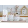 Kit Higiene Borboleta Rosê Menina Porcelana Bebê Quarto K205 Cuidados - 1