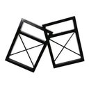 Ver imagem 4 de Prateleira Dupla de Parede Estilo Industrial em Aço 25x68cm Mdf - Preto