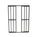 Ver imagem 1 de Porta Sacada 4 Folhas Aluminio Preto C/ Trinco 2.10x1.80