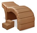 Ver imagem 2 de Maca Luxo Reclinável para Estética Facial Extensão Cílios Marrom/caramelo Bz Home Decor