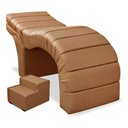 Ver imagem 2 de Maca Luxo Reclinável para Estética Facial Extensão Cílios Marrom/caramelo Bz Home Decor