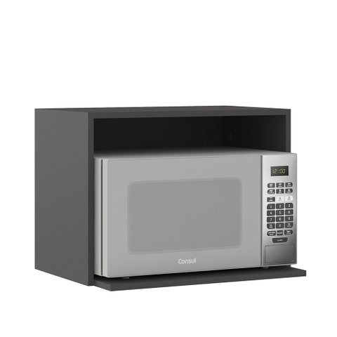 Armário Aéreo Micro-Ondas Etna Grafite Poliman