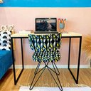 Ver imagem 1 de Mesa para Escritório 96cm Style Industrial Natural e Preto