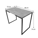 Ver imagem 5 de Mesa para Escritório 96cm Style Industrial Natural e Preto