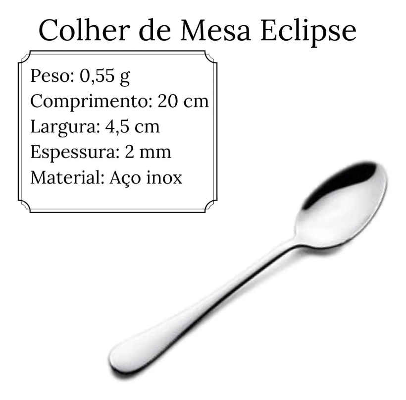 Faqueiro Inóx Eclipse 101 peças 1505-101 - Hércules - 11