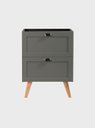 Ver imagem 2 de Gabinete para Banheiro e Espelho com LED 60cm Retro MDF Verde Milano - On Móveis