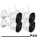 Ver imagem 2 de Kit 4 Câmeras Wifi Im5 Sc Full Hd Mic Noturna Intelbras