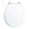 Assento Sanitário Tampa de Vaso Branco Mdf Laqueado Avalon para Bacia Ideal Standard - 1
