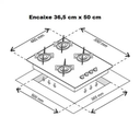 Ver imagem 3 de Cooktop 4 Bocas Bivolt Marmore Preto | Chamalux