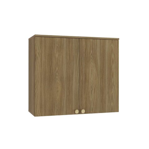 Armário Aéreo Cozinha Botanic 80cm 02 Portas M632 Kappesberg - Nogueira