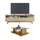 Ver imagem 5 de Bancada e Mesa de Centro Conjunto de Sala MDP MDF-MDP 200cm Cumaru Opala