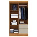 Ver imagem 4 de Guarda Roupa Oregon 4 Portas e 2 Gavetas TCIL Cinamomo Off White