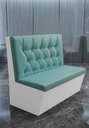 Ver imagem 3 de Poltrona Sofá Booth Prime Verde Tiffany e Branco 1.10m