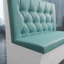 Ver imagem 2 de Poltrona Sofá Booth Prime Verde Tiffany e Branco 1.10m