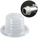 Ver imagem 1 de Pacote 4 Buchas Veda Rosca Silicone Transparente Torneira Engate | Firlon