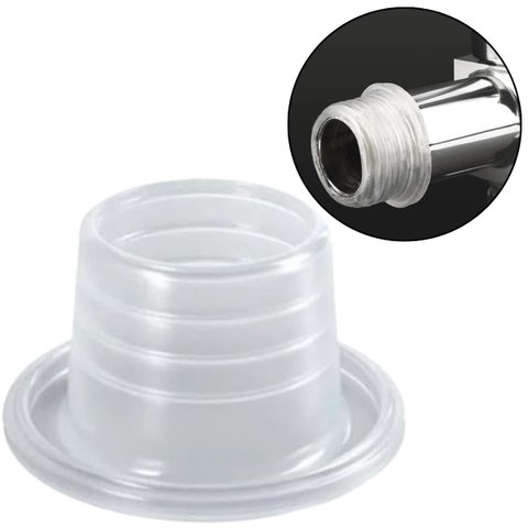 Pacote 4 Buchas Veda Rosca Silicone Transparente Torneira Engate | Firlon