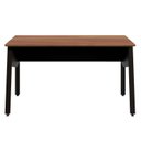 Ver imagem 4 de Mesa Escrivaninha com 135cm Industrial Tampo Chanfrado e Pés Metálicos Executive Nogal e Preto