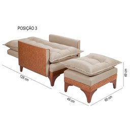 Poltrona Reclinável Munique Linho/courissímo 201/856 - 5