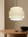 Ver imagem 3 de Lustre para Sala de Jantar Vivare Md-4396 Cúpula em Tecido 60cm