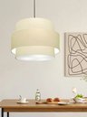 Ver imagem 6 de Lustre para Sala de Jantar Vivare Md-4396 Cúpula em Tecido 60cm
