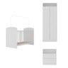 Quarto de Bebê Completo com Berço Cômoda e Guarda-roupa Doçura Multimóveis Branco - 6