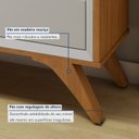 Ver imagem 4 de Buffet Vertex 3 Portas e 3 Gavetas 180 cm Naturalle/Off White - Mavaular