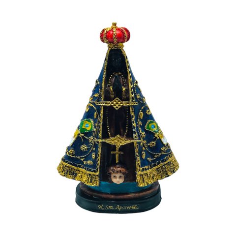 Imagem Nossa Senhora Aparecida Resina Maciça 21 Cm