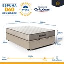 Ver imagem 6 de Cama Box Baú com Colchão Espuma D60 Ortobom Force Dream Casal 138cm